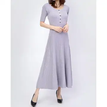 릴리 브라운 lilybrown 라메 니트 원피스 (베이지)