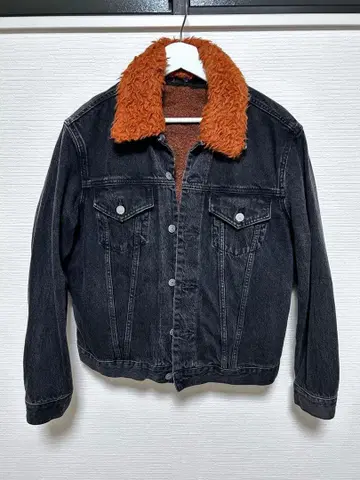 Edition 보아 옷깃 블랙 데님 자켓