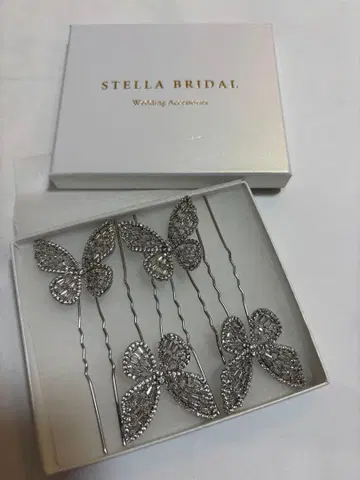 STELLA BRIDAL 나비 헤어핀 세트