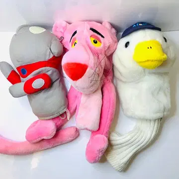 드라이버 골프헤드커버 3종 세트 울트라맨 핑크 팬서 아플락