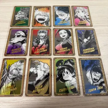 나의 히어로 아카데미아 원화전 히로아카전 금박 클리어 카드 12장 세트