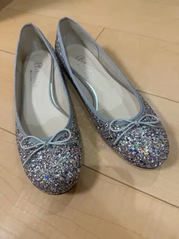 diana 발레 슈즈 글리터 플랫 24.5cm