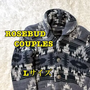 [ 새상품급 ] ROSEBUD COUPLES 가디건 니트 네이티브 무늬