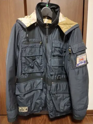 AVIREX 네이비 후드 부착 자켓