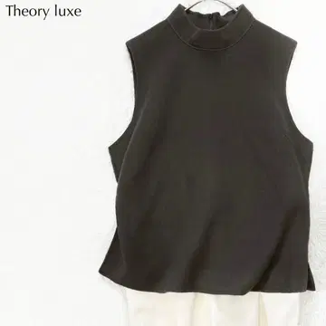 [새상품급] 띠어리 럭스 캐시미어 울 모크넥 베스트 오피스 고급