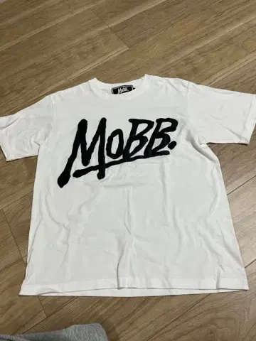MOBB 로고 T셔츠 M 사이즈 화이트