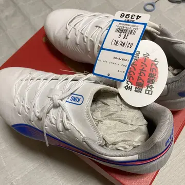 KING 축구화 화이트/블루 26cm