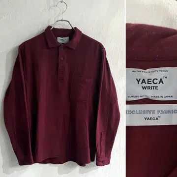 새상품급 YAECA WRITE 울 풀오버 셔츠 야에카