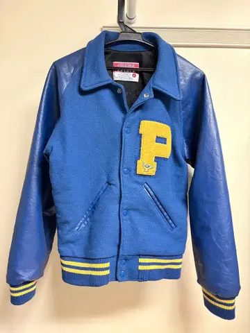 80s~90s Awards USA 미국제 바시티 자켓 P 자수 S 사이즈