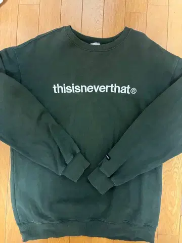 thisisneverthat 다크 그린 맨투맨 S