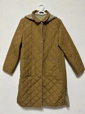 퀼팅 후드 부착 코트