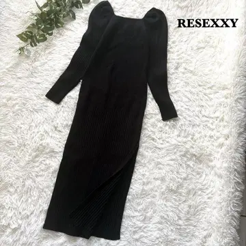 리젝시 딥 슬릿 타이트 원피스