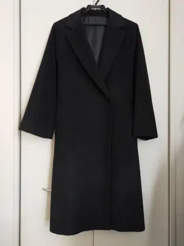 UNIQLO 유니클로 울 블렌드 랩 코트 블랙