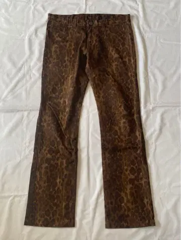 [ BLACK VARIA ] Leopard Flaia Pants Y2K