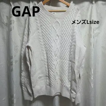 GAP 케이블 니트 스웨터 L 화이트