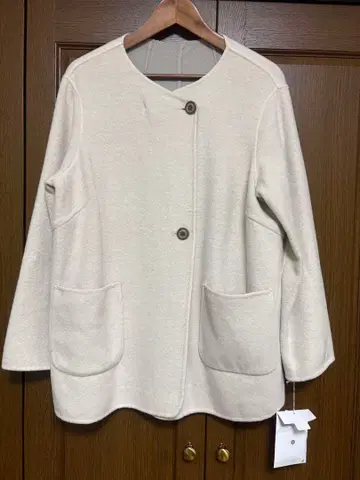 GIANNI LO GIUDICE 노카라 자켓 크림