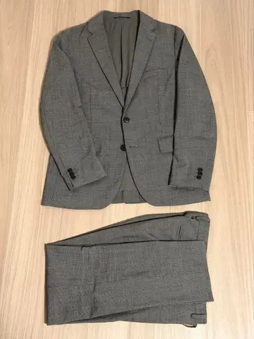 유나이티드 애로우즈 그린 라벨 수트 셋업 하운드투스 체크 패턴