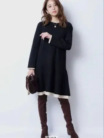 [ 새상품급 ] 저스길리티 바이컬러 미니 원피스