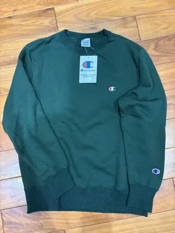 Champion 다크 그린 맨투맨 M 사이즈