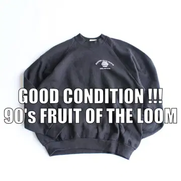 90s 맨투맨 블랙 원포인트 USA 구제 의류 빈티지 [ GG0013