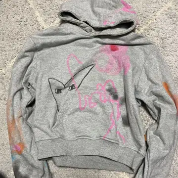 ACHIHARA 그레이 후드 맨투맨 S