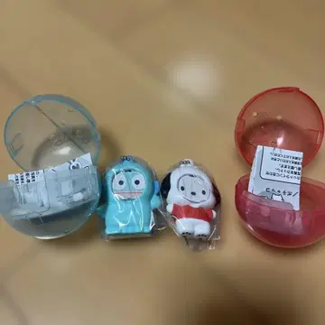 산리오 얼굴 부착 키링 한교동&포차코 2개 세트