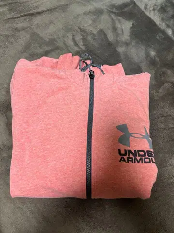 UNDER ARMOUR 풀 집업 후드티 LG 핑크