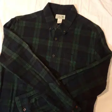 L.L.Bean 체크 무늬 플란넬 셔츠 L 사이즈