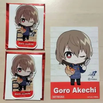P5R 아케치 고로 R Baker 아크릴 스탠드 엽서 세트