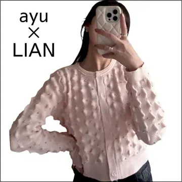 새상품급 [ ayu x LIAN ] 비쥬 도트 니트 가디건 인기 콜라보
