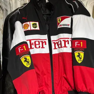 페라리 F-1 레이싱 자켓 M 사이즈 빨검