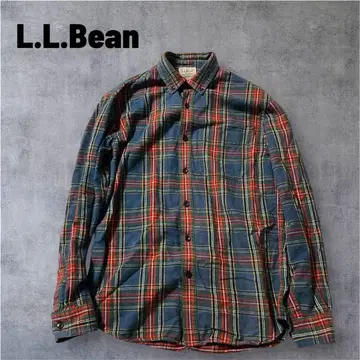 L.L.Bean 플란넬 셔츠 좋은 배색 사이즈 표기 S