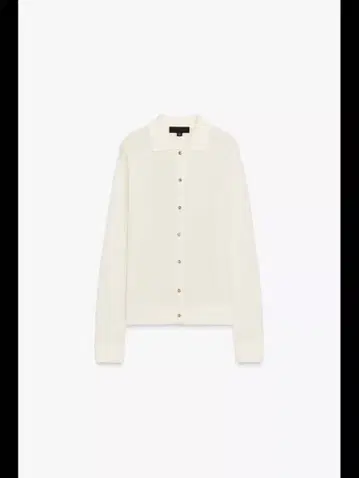 ZARA 플레인 니트 피케 셔츠