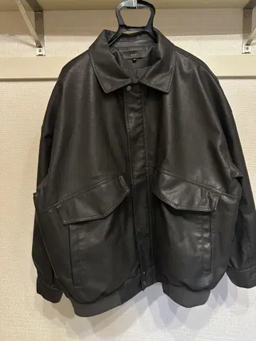 CLEL 블랙 가죽 자켓 M
