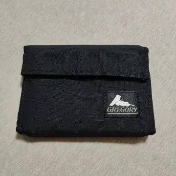 GREGORY 구 로고 블랙 3단 폴더형 지갑 그레고리 지갑