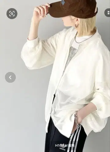 classicalelf 튤 쉬폰 레이어드 시어 블루종 아이보리