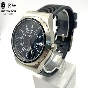 7-4418 Swatch V8 자동 와인딩 손목시계 블랙