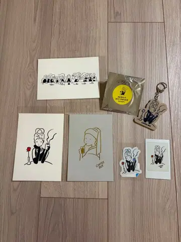 커피 보이 coffee boy 키링 스티커 엽서