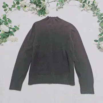 organove 캐시미어 100% 하이넥 니트 브라운 38