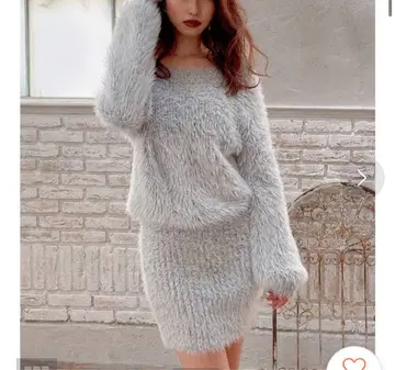 RESEXXY 샤기 니트 원피스