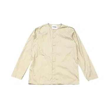 JIL SANDER 18SS 노카라 셔츠 스티치 디자인 히든 버튼 셔츠