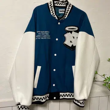 9090 바시티 자켓 파랑/화이트