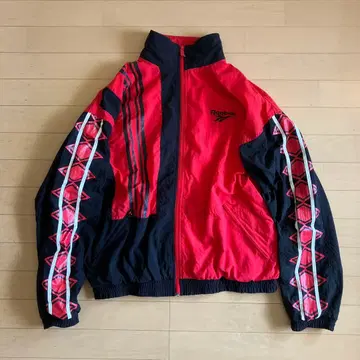 90s 빈티지 Reebok 나일론 자켓 레드/블랙