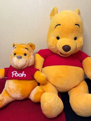 곰돌이 푸 봉제 인형 대소 세트