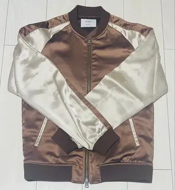 STUDIOUS 트리아세테이트 새틴 스카잔 블루종