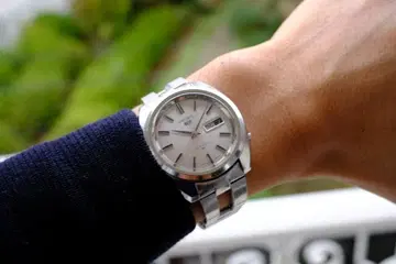 작동품 SEIKO 5 자동 와인딩 실버 시계