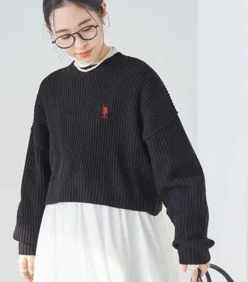 U.S. POLO ASSN. 리브 스웨터