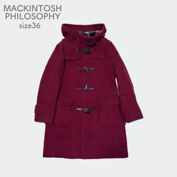 매킨토시 철학 롱 더플 코트 안감 체크 삼양상회