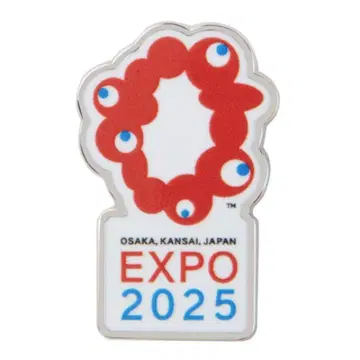 간사이 만박 EXPO 2025 미야쿠미야쿠 공식 로고 마크 핀 배지 핀즈