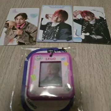 Lego gasha 키링, 트레이딩 카드 3장 세트